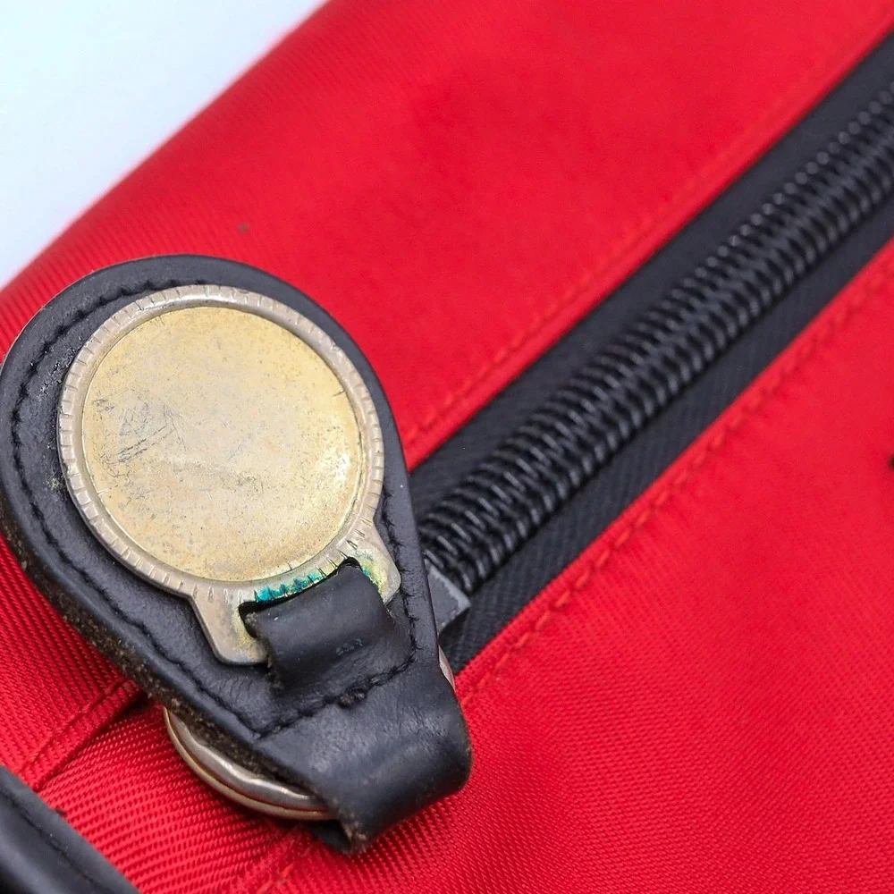 Vintage 90s Polo Sport Ralph Lauren Messenger Bag Unisex Red Crossbody Nylon USA